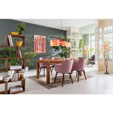 Boston Contemporary Solid Wood Rectangular 4-6 seater Dining Table 160x80cm